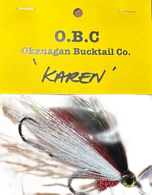 The O.B.C Karen bucktail, hand-tied and carded